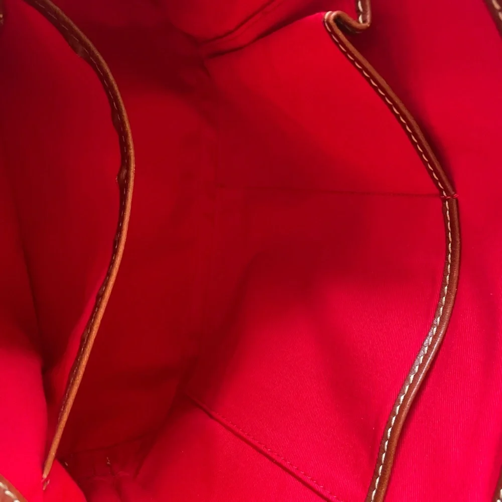 Dooney & Bourke Tan and Brown‎ Zip Zip Satchel